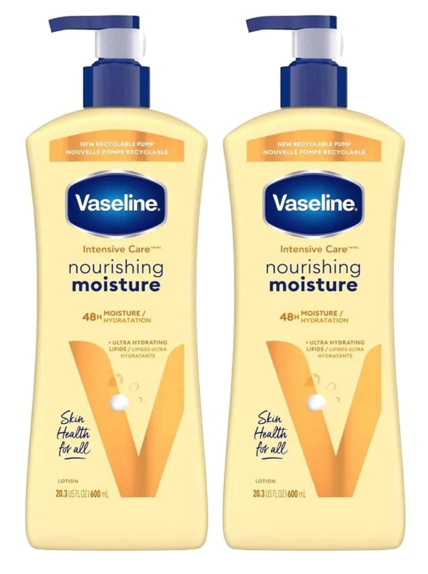 Vaseline Intensive Care Lotion Essential Healing 20.3 Ounce (600ml) (2 Pack)