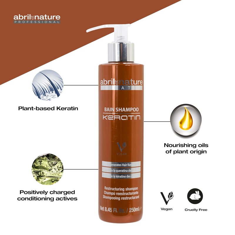 Professional Keratin Hairdressing Shampoo - Repairs Dull Hair Fast | Strengthening Treatment 1000 ml