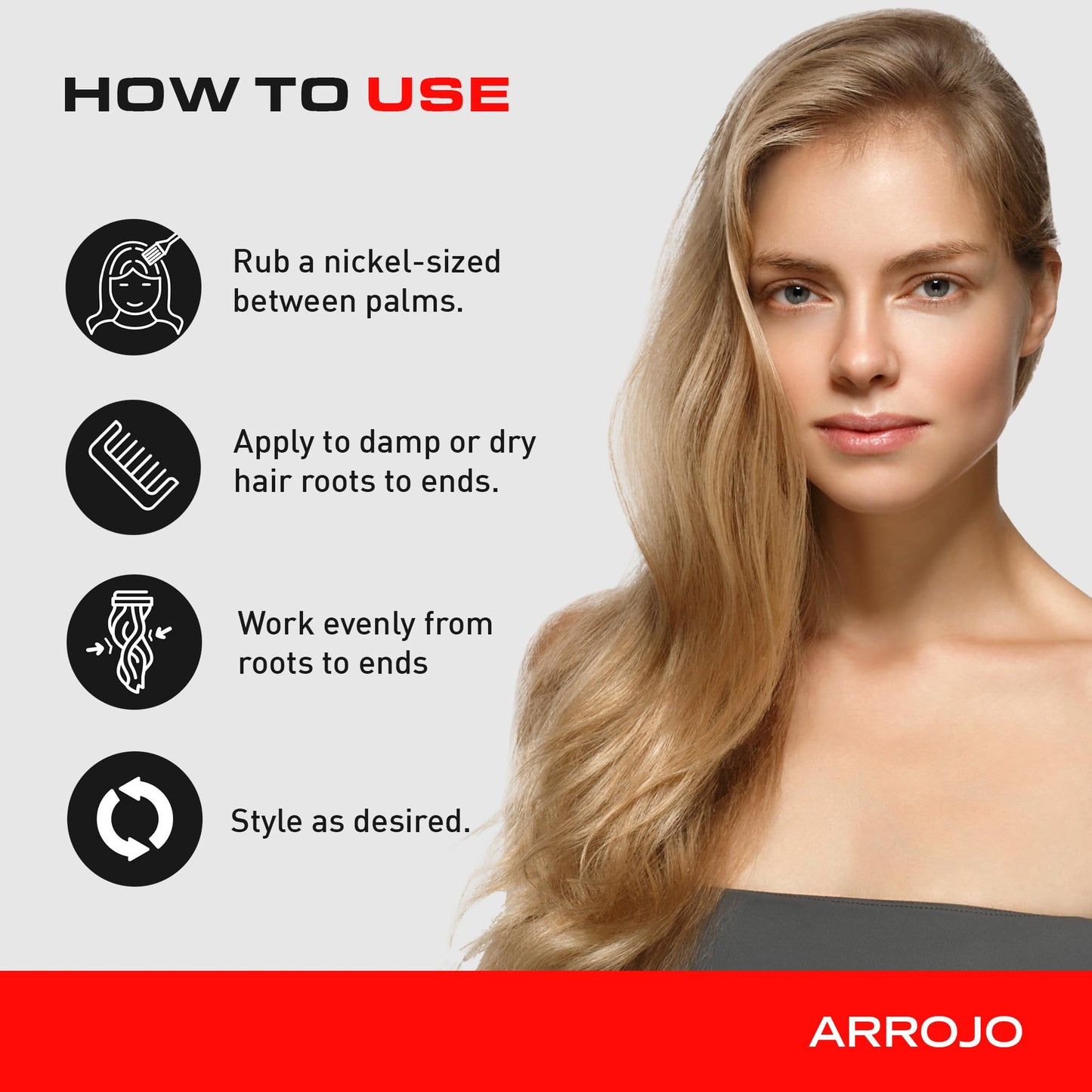 Arrojo Elixer Defrizzing Curl Gel, 6 fl oz – Color-Safe, Protein-Rich Straight & Curly Hair Gel with Gensing - Paraben-Free & Sulfate Free & Cruelty-Free Oil for Shiny, Freeze-Free Hair