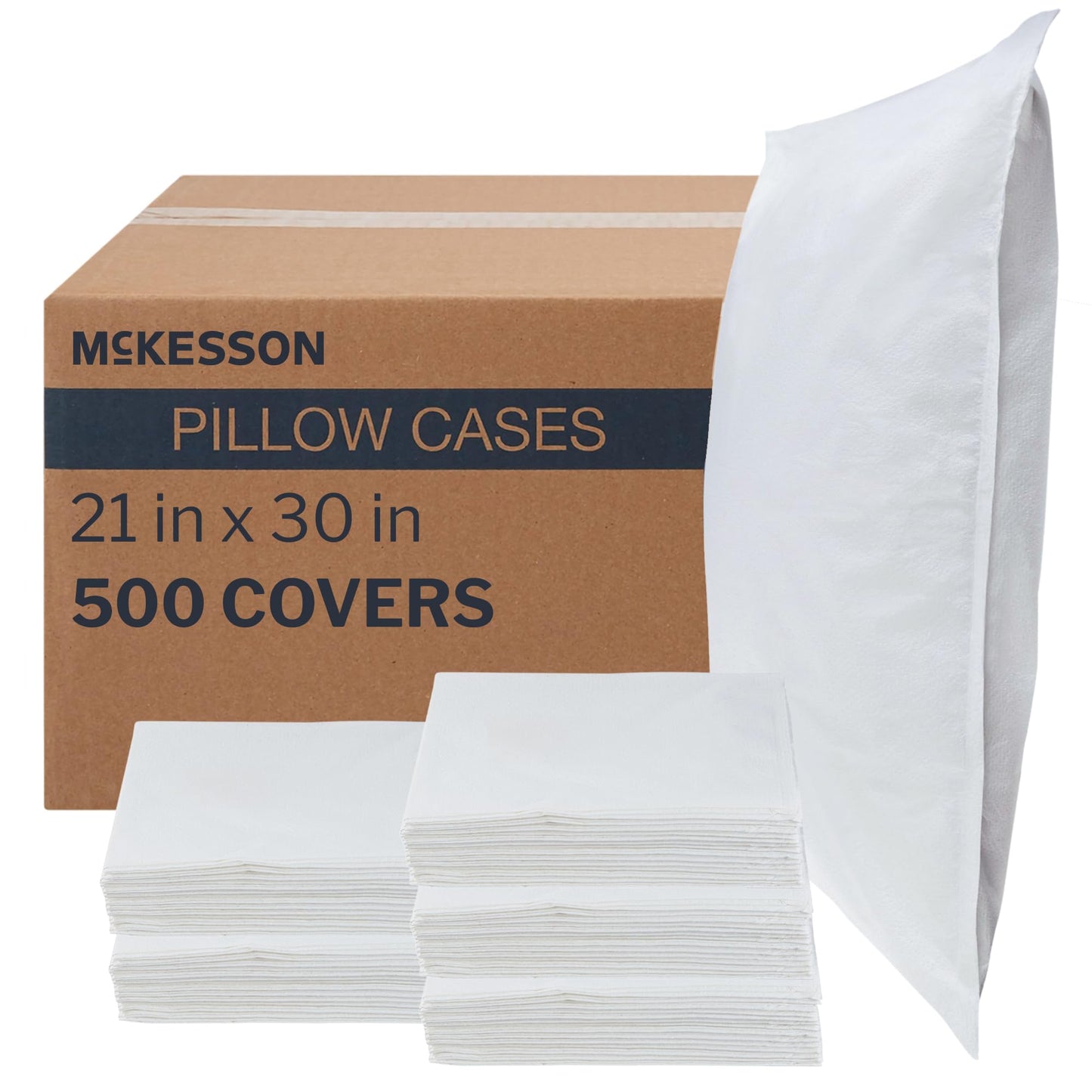 McKesson Pillow Covers Bulk Pillowcase, White, 21 x 30 in, 100 ct