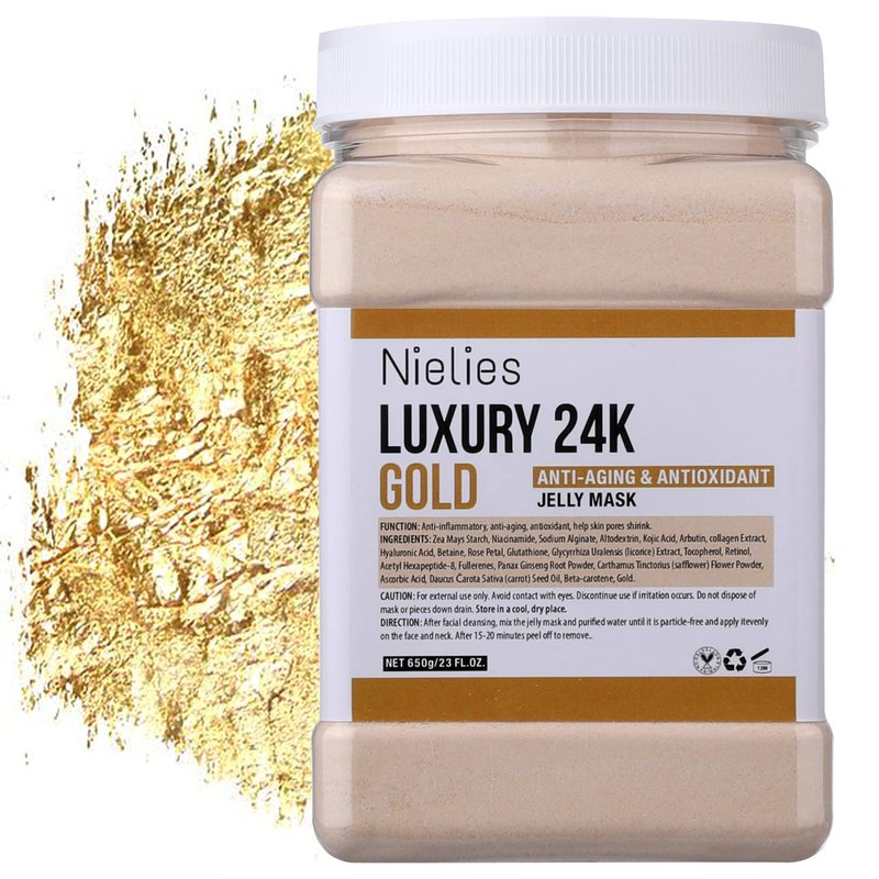 Jelly Face Mask Bundle - 24K Gold & Vampire+ Hyaluronic Acid | Hydrating HydroJelly Masks for Facials & Vajacial