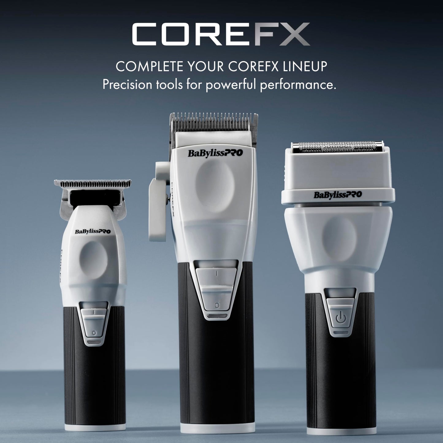 BaBylissPRO COREFX Professional Double Foil Electric Shaver for Men - Waterproof Cordless Wet/Dry Foil Razor with 9,000 RPM Motor and USB-C Charging