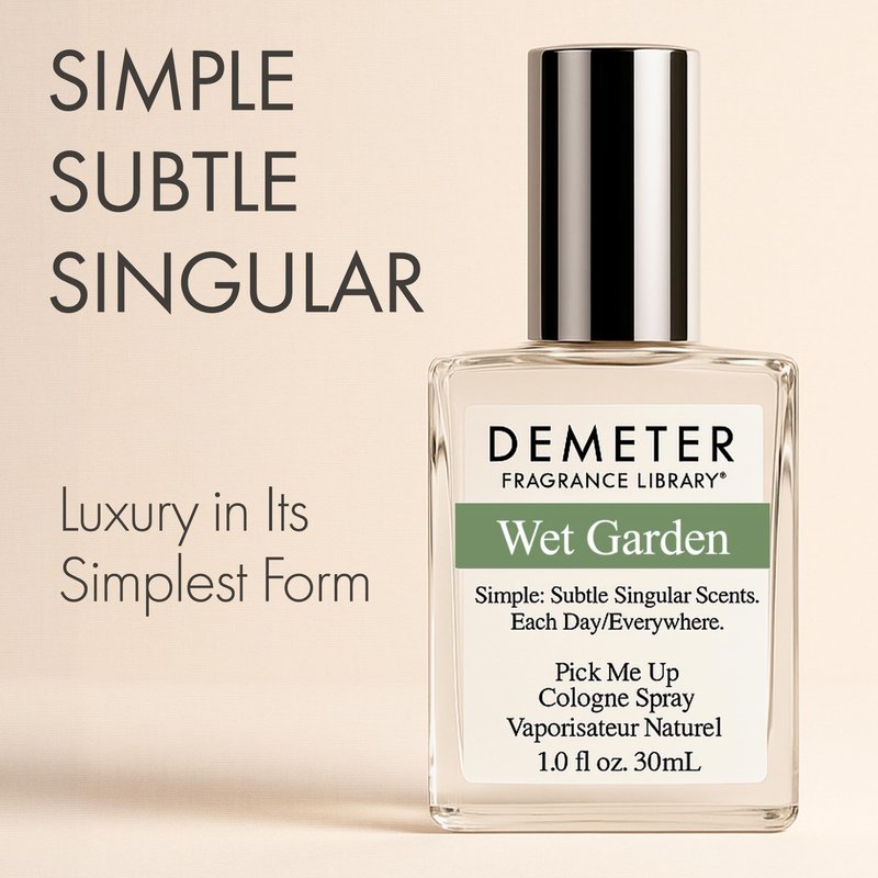 DEMETER Natural Perfume Spray Cologne for Women, Wet Garden, 1 oz