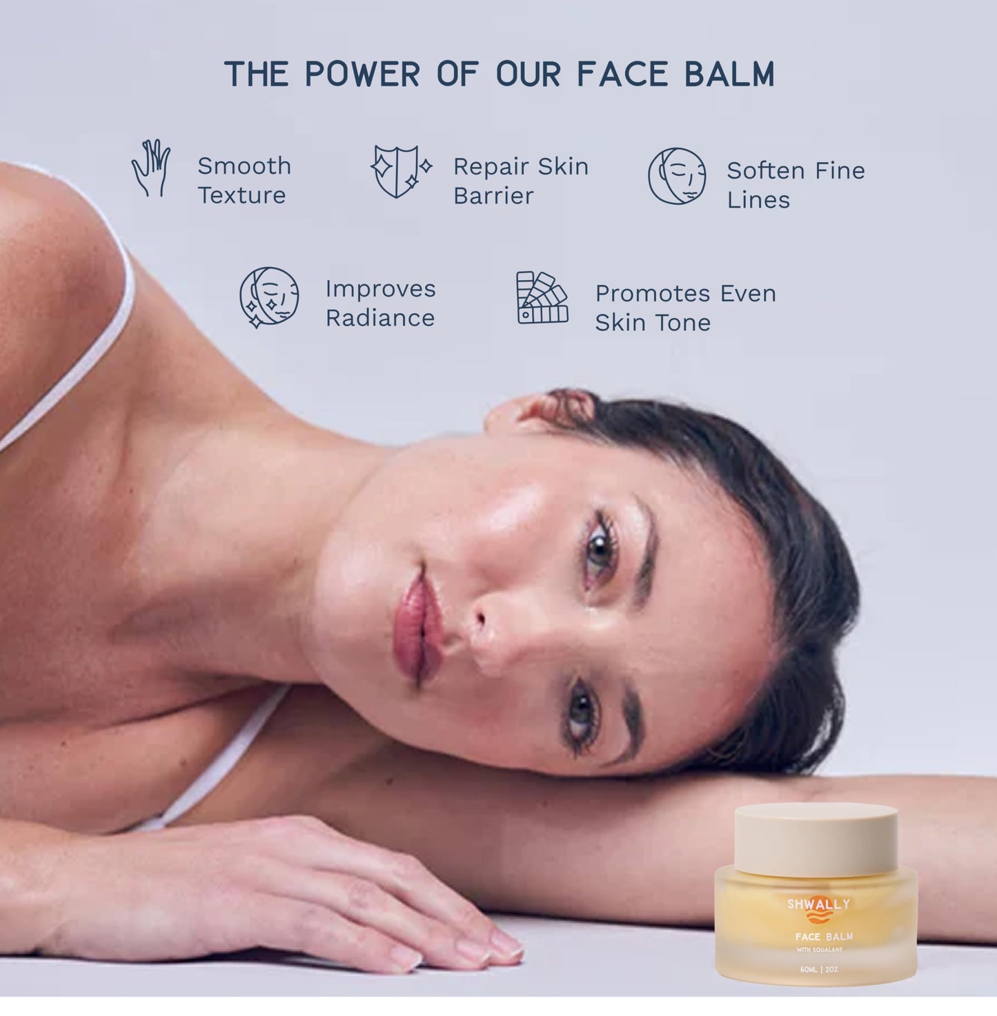Shwally Primal Beauty Squalane Face Balm, Paleo and Non-comodegenic, The West Coast Original, With Squalane and Calendula Flower, Unscented