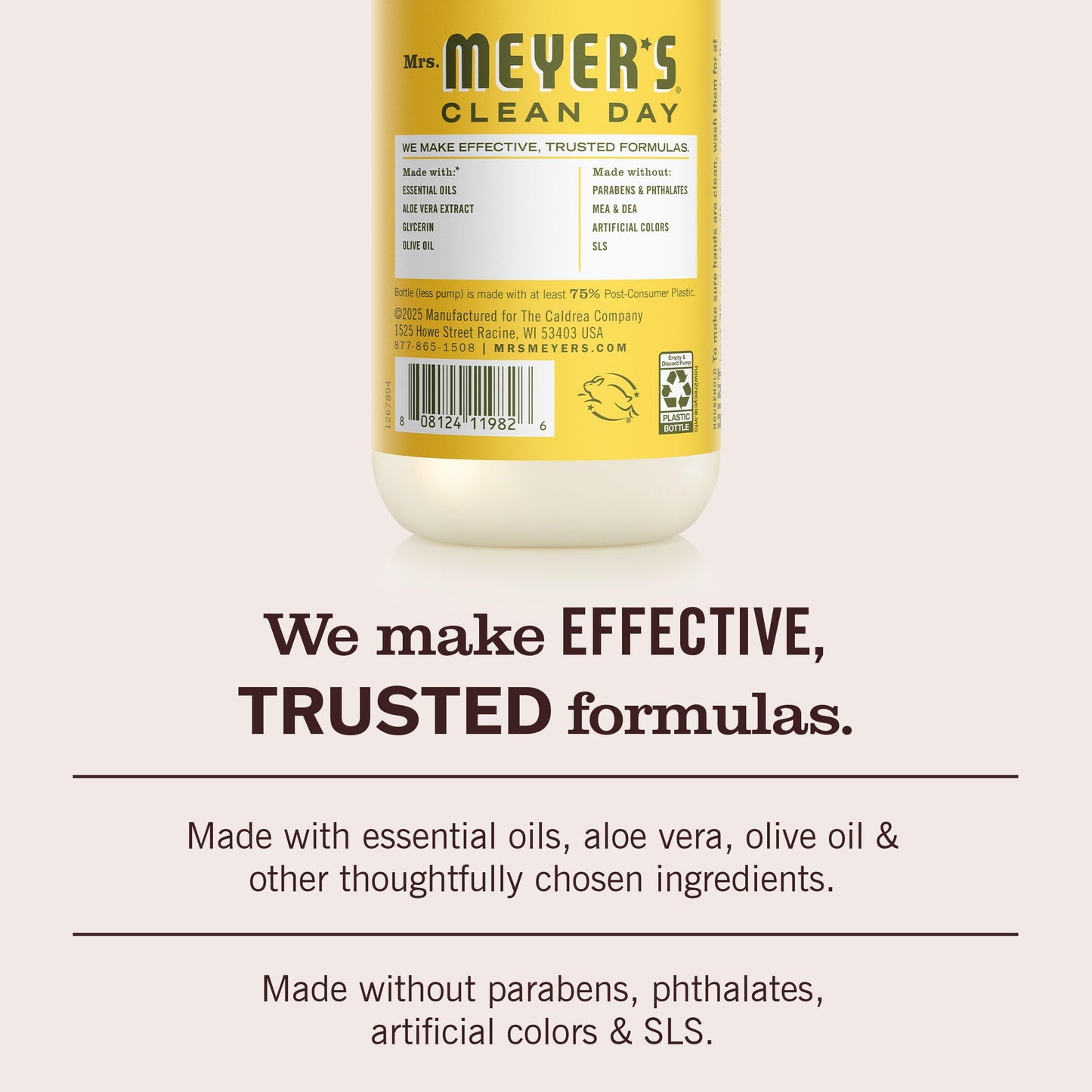 Mrs. MEYER'S CLEAN DAY Liquid Hand Soap Scent, 12.5 Fl Oz (Pack of 6) (Dandelion)