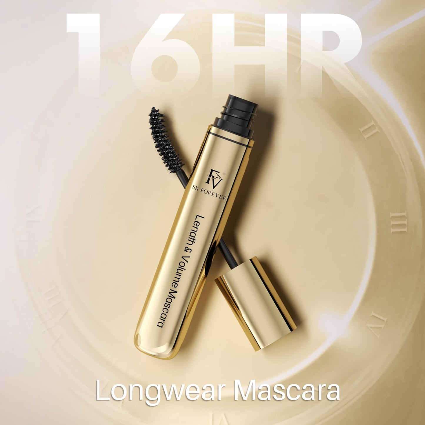 FV Waterproof Black Mascara Long Lasting Smudge Proof