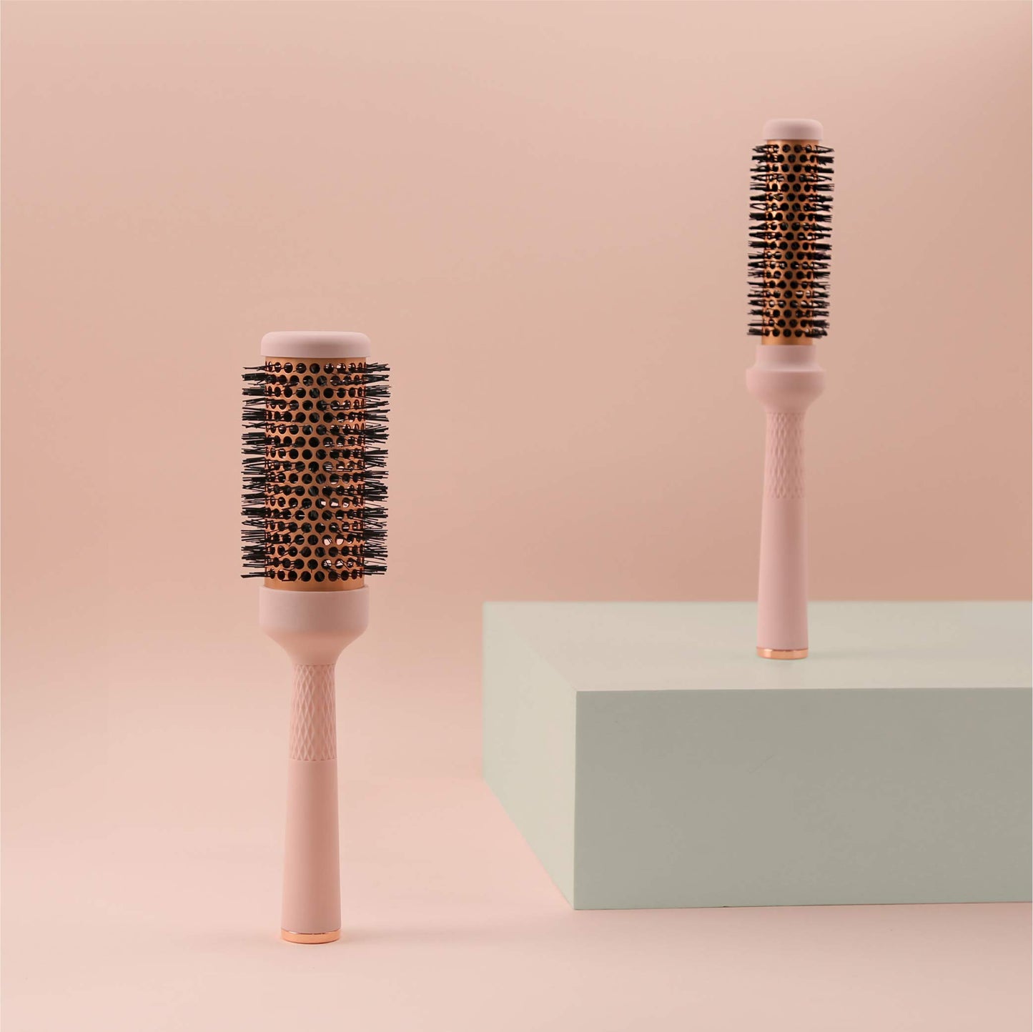 F3 Systems Magic Curling Round Brush Set (1&1.7Inches), Cut Drying Time, Self-Standing Round Brush, Great Blowout,Ceramic Coated Barrel,Quick Styling,Blowout Volume,Ionic Thermal Barrel, Wave Styler