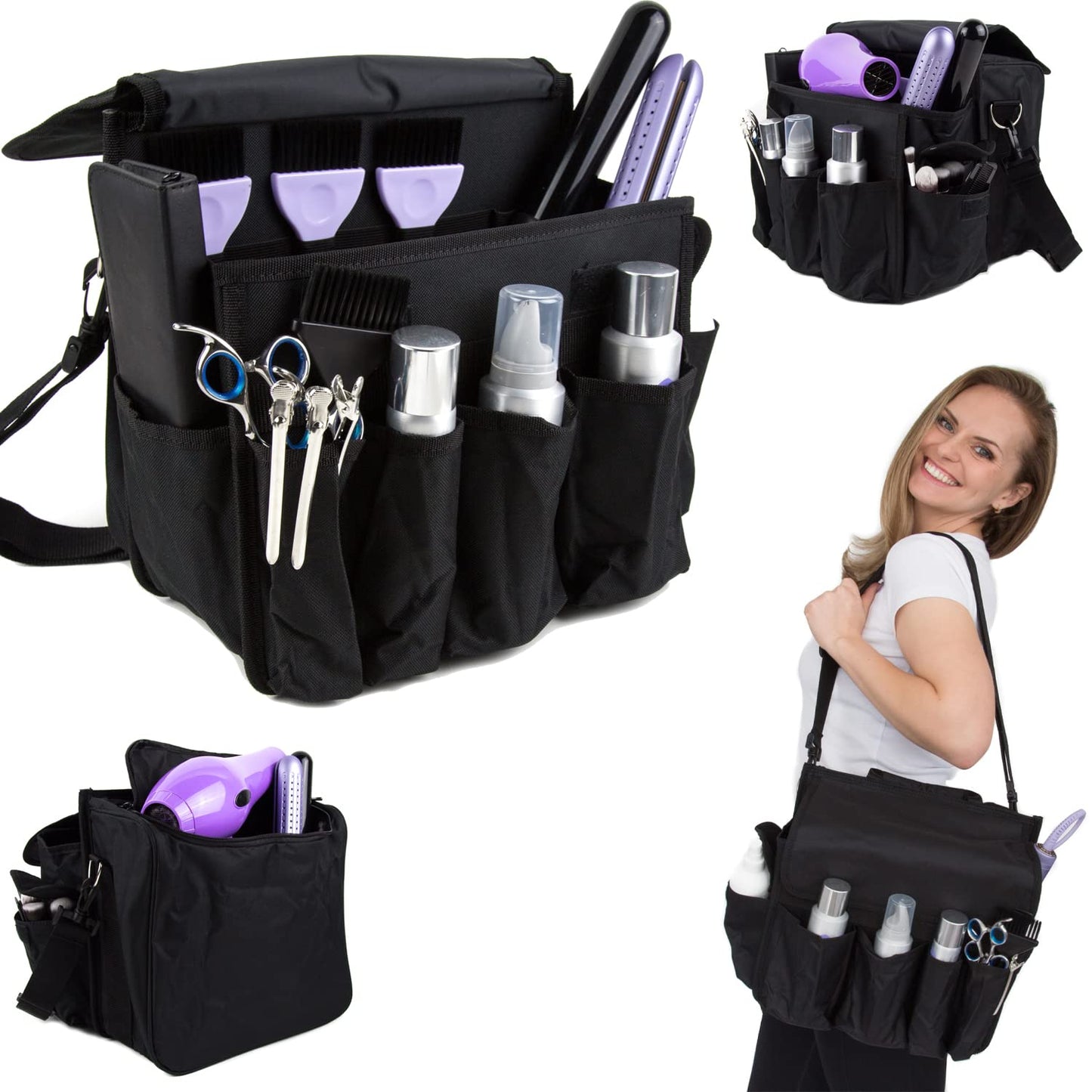 Hairdresser Bag for Travel - Hairdressing Tool Bag - Travelling Hair Stylist Bag - Makeup Artist Bag - Hairdresser Travel Bag - Cosmetology Bag
