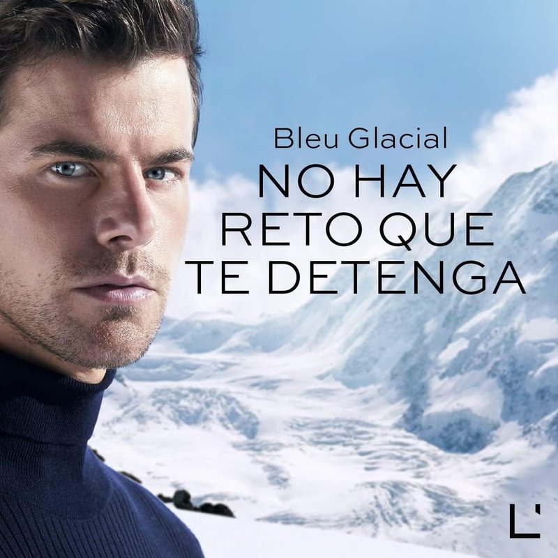 L'Bel Bleu Glacial Men's Perfume - Long-Lasting Fragrance 100 ml | Fresh & Invigorating Scent