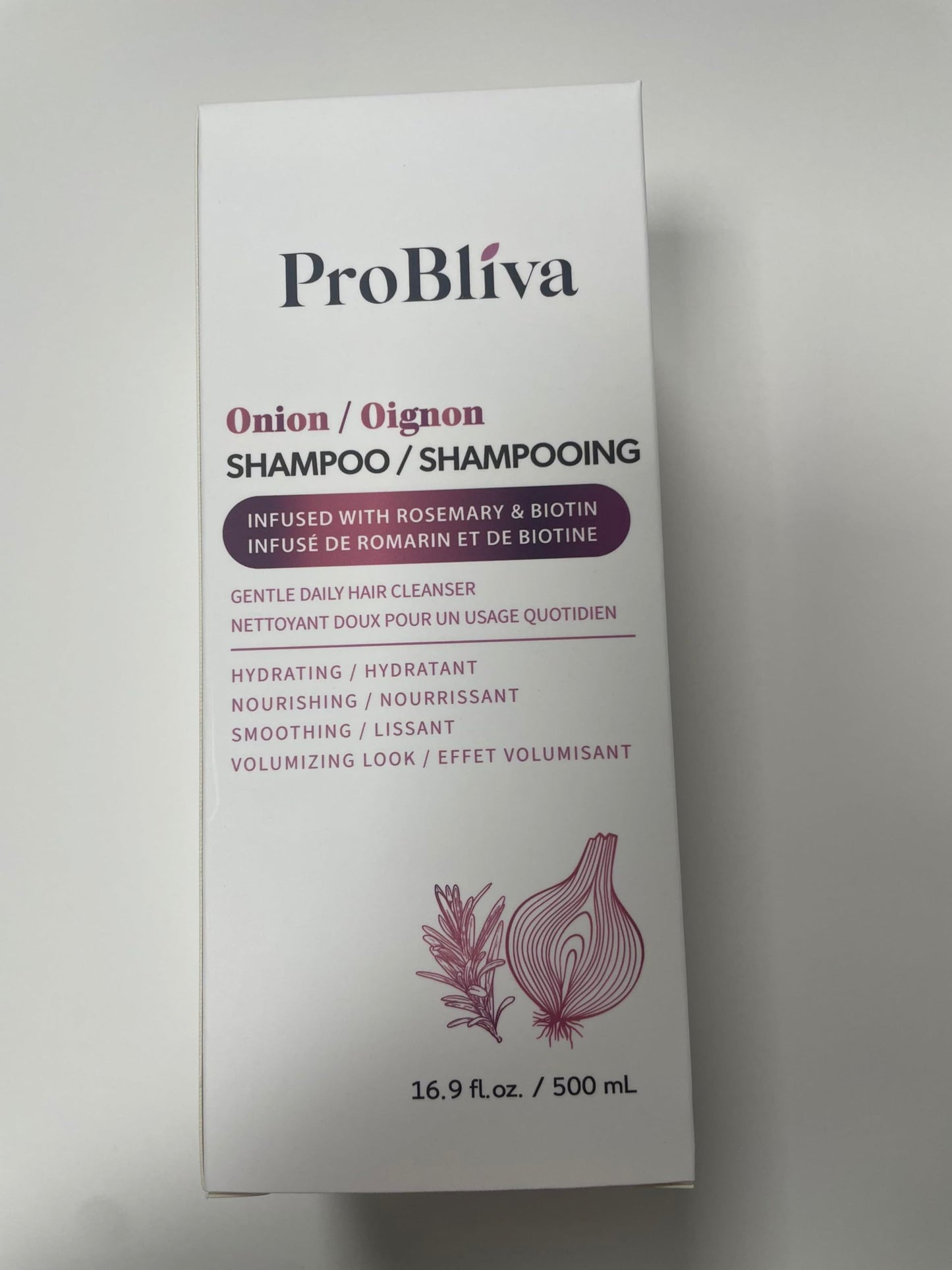 Onion & Rosemary Hair Growth Shampoo: Biotin Infused Shampoo for Hair Loss and Thinning Hair - Promotes Healthier, Thicker and Stronger Hair for Women and Men (16.9 Fl Oz (Pack of 2))