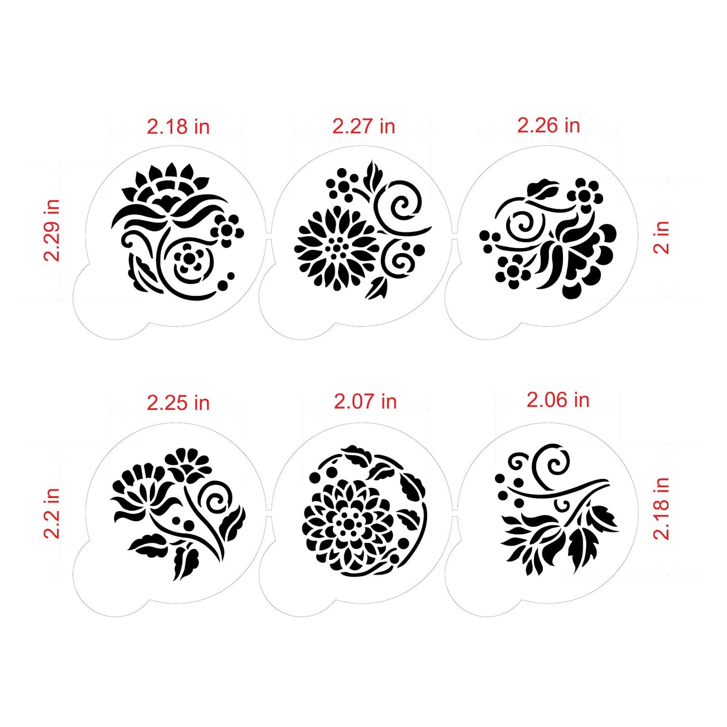 Crewel Flowers Stencil Set by Designer Stencils