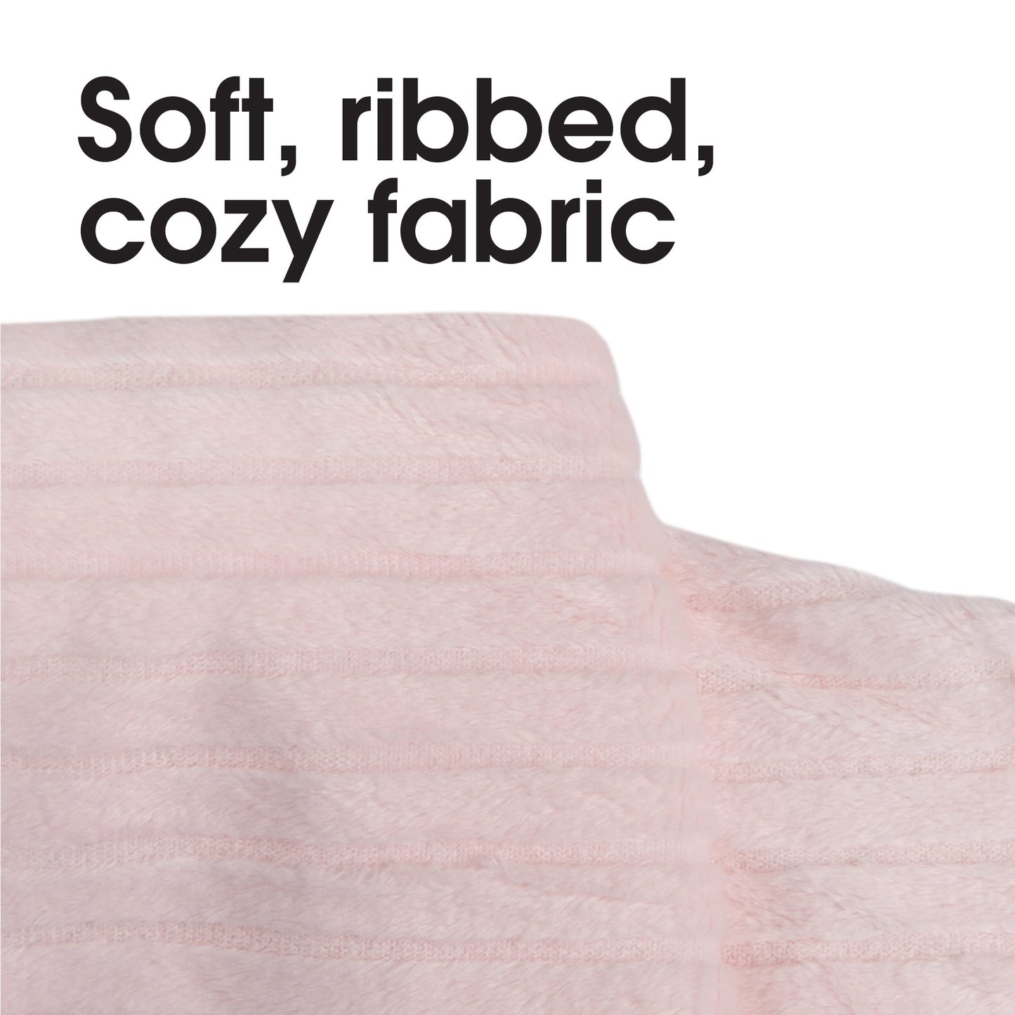 Boppy Changing Pad Cover, Pink Ribbed Minky