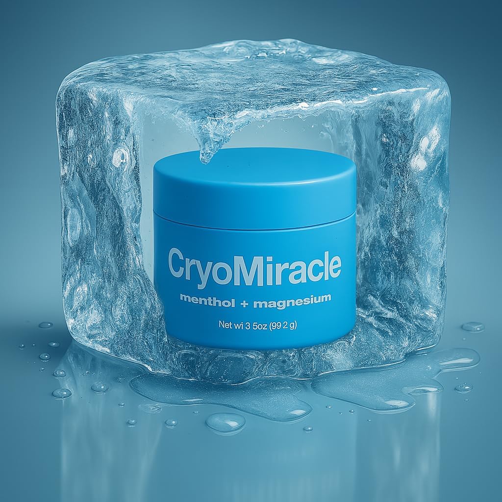 Cooling Relief Cream - Menthol & Magnesium for Soothing Muscle Discomfort