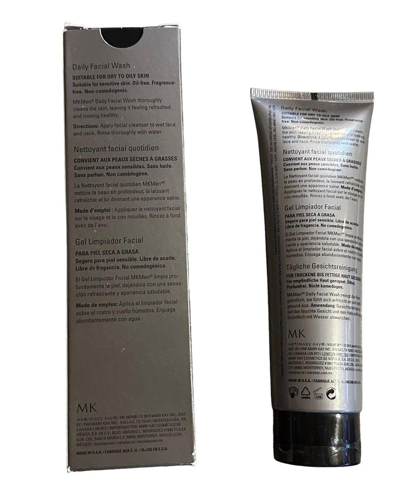 Men's Daily Facial Wash - Mary Kay MK | 4.5 FL OZ - Refreshing Cleanser for All Skin Types