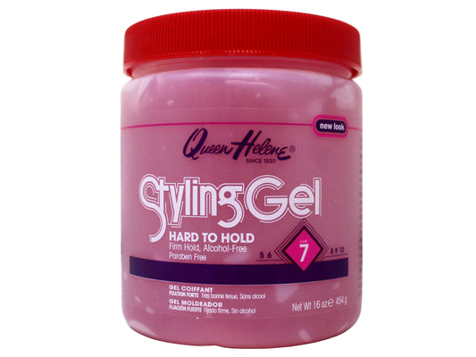 Queen Helene Styling Gel, Hard To Hold, 16 Ounce [Packaging May Vary] (667769)