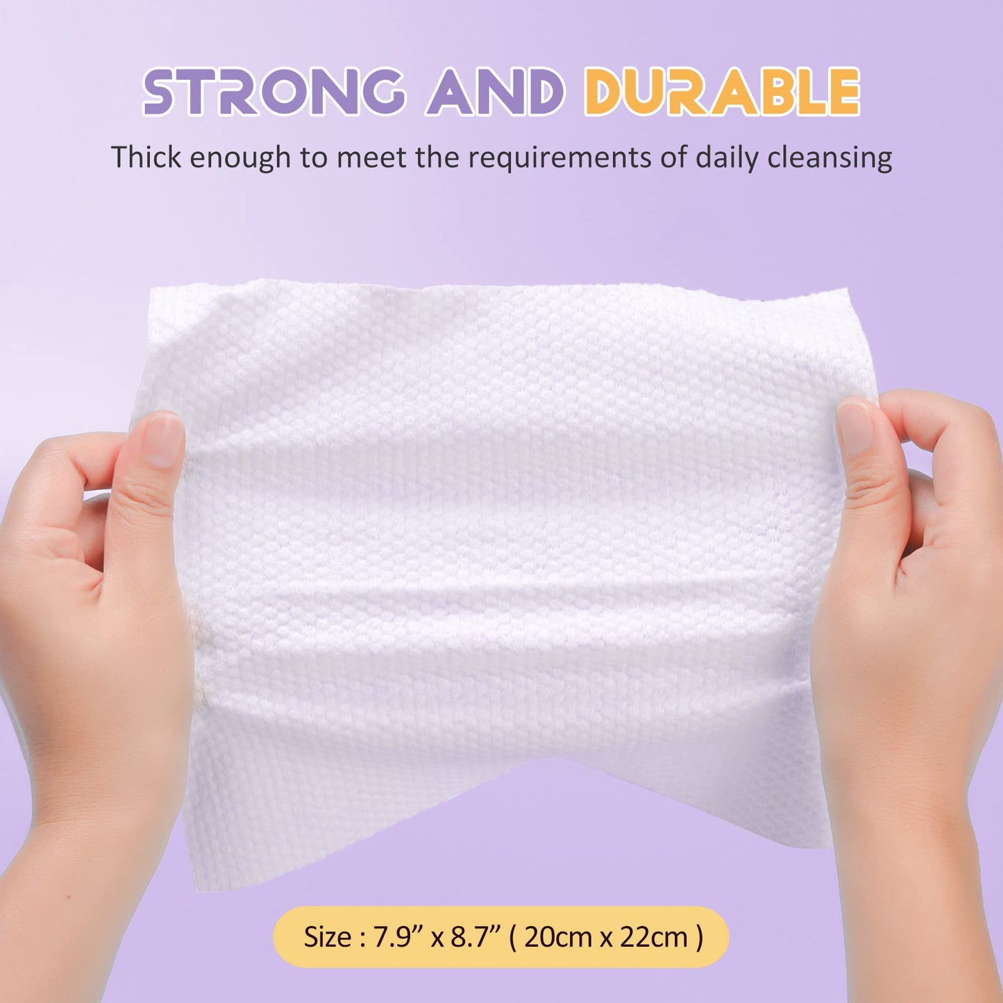 Primpro 600 Count Disposable Face Towels Ultra Soft Hand Washcloth Lint-Free Dry Wipes Biodegradable Facial Cleansing Towelettes (100 Count 6 Pack)