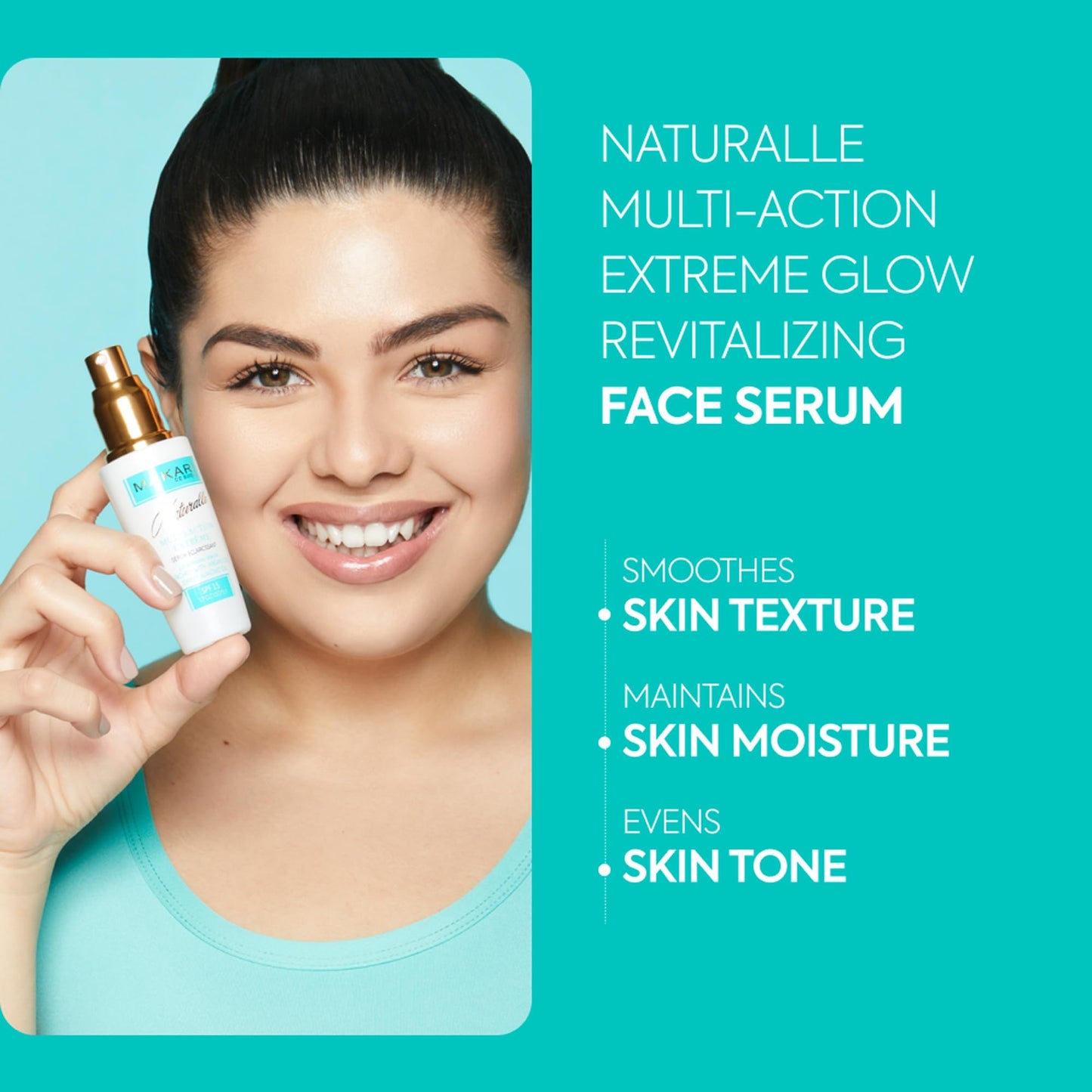 Makari Naturalle Multi-Action Extreme Brightening Serum (1.7 oz) | Brightening-Inspired Serum for Uneven Areas | Moisturizing Formula for Dry & Irritated Skin with Argan Oil & SPF15