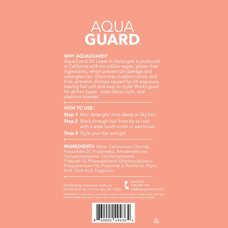 AQUA GUARD After-Swim UV Leave-In Detangler | Fresh, Easy Hair After Every Swim | Now With UV Protection To Prevent Sun Damage