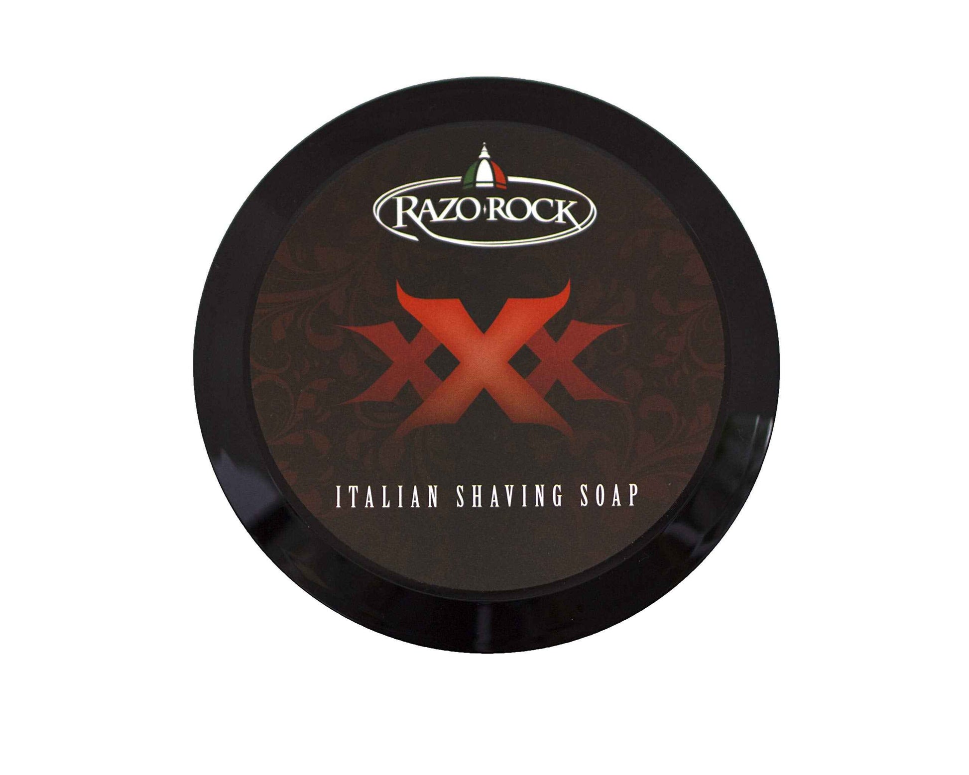 RazoRock XXX Italian Shaving Soap: Artisan Made Shaving Soap for Men - Tallow Based Shave Cream Soap for Wet Shaving - Rich, Creamy Lather and Classic Italian Barber Shop Scent - 5 Fl Ounces (150 ML)