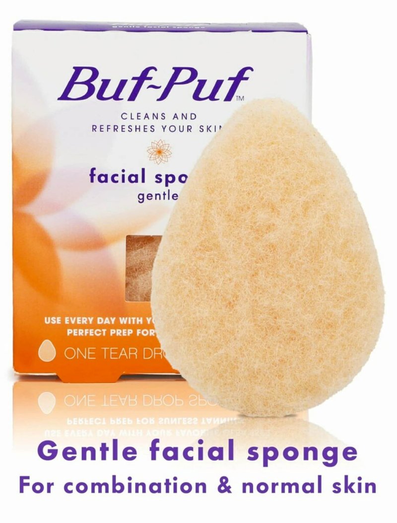 Buf-Puf Gentle Facial Sponge, Dermatologist Developed, Removes Deep Down Dirt & Makeup that Causes Breakouts and Blackheads, Reusable, Exfoliating, 6 Count