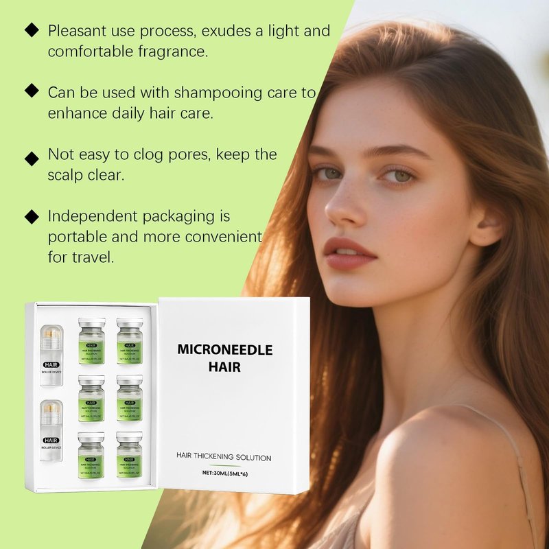 Hair Regrowth System, Advanced Hair Care with Ginseng, Eclipta Prostrata, Peppermint Oil and Ginger Root, Supports Fuller and Thicker Hair, Strengthens Roots for Men and Women