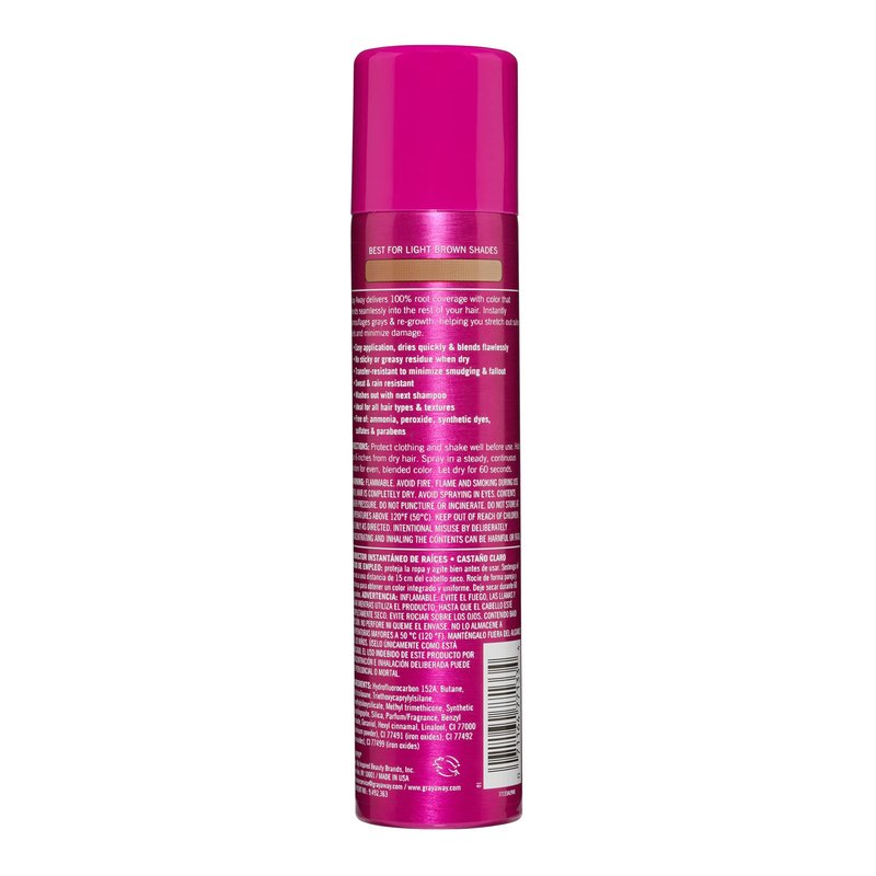 EVERPRO Gray Away Instant Root Cover Up Spray 2.5oz - Light Brown