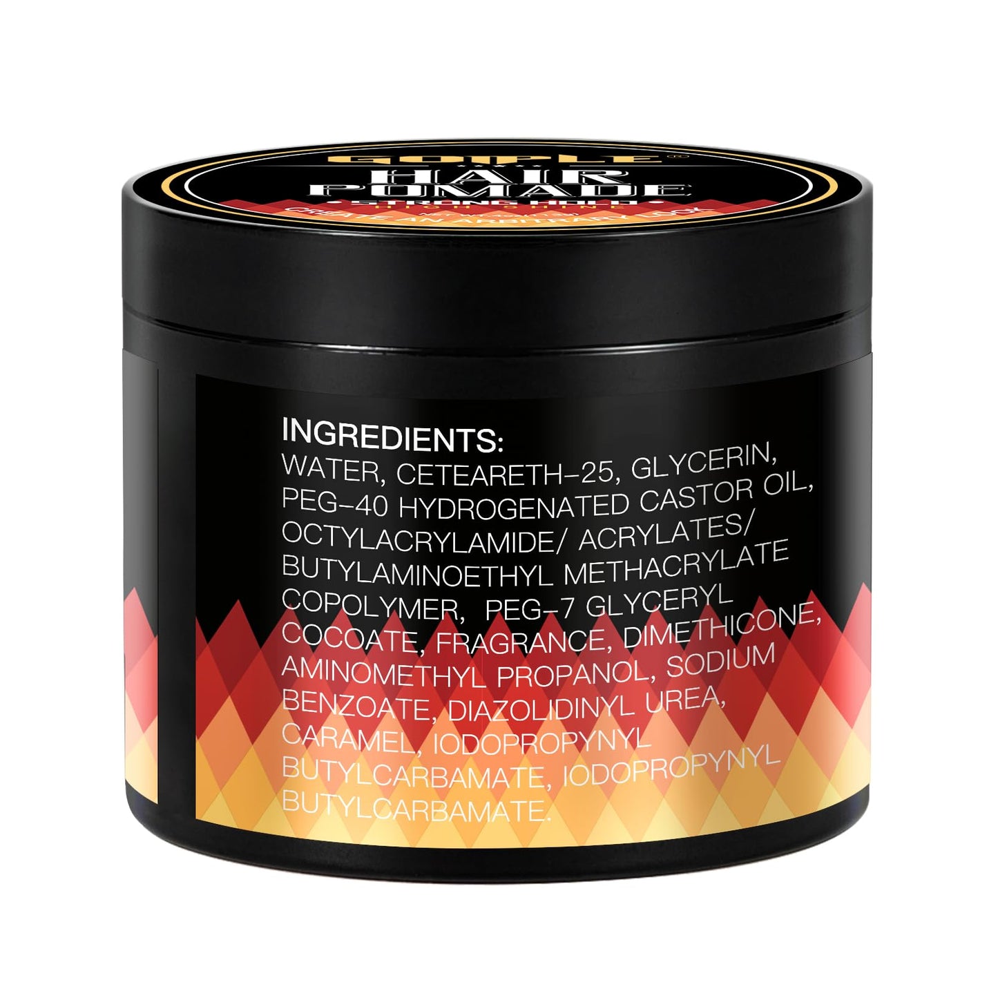 Goiple Original Hair Pomade for Men Strong Hold - High Shine Mens Hair Gel Pomade Water Based Mens Hair Products- Flake Free Hair Gel Easy To Wash Out All Day Hold For All Hairstyles 2PCS