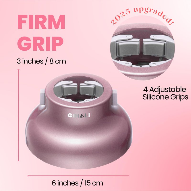 GIHALI Universal Hair Diffuser “Super Sturdy” 1.7 Inch to 2.6 Inch for Natural Curly and Wavy Hair, Hair Dryer Attachment (Rose Gold)