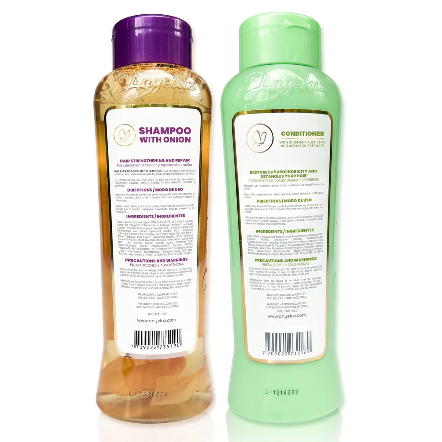Onion Shampoo & Aloe Conditioner Set - Strengthen & Hydrate Hair with Onion Extract, Biotin & Argan Oil | Deep Cleansing, Moisturizing Formula