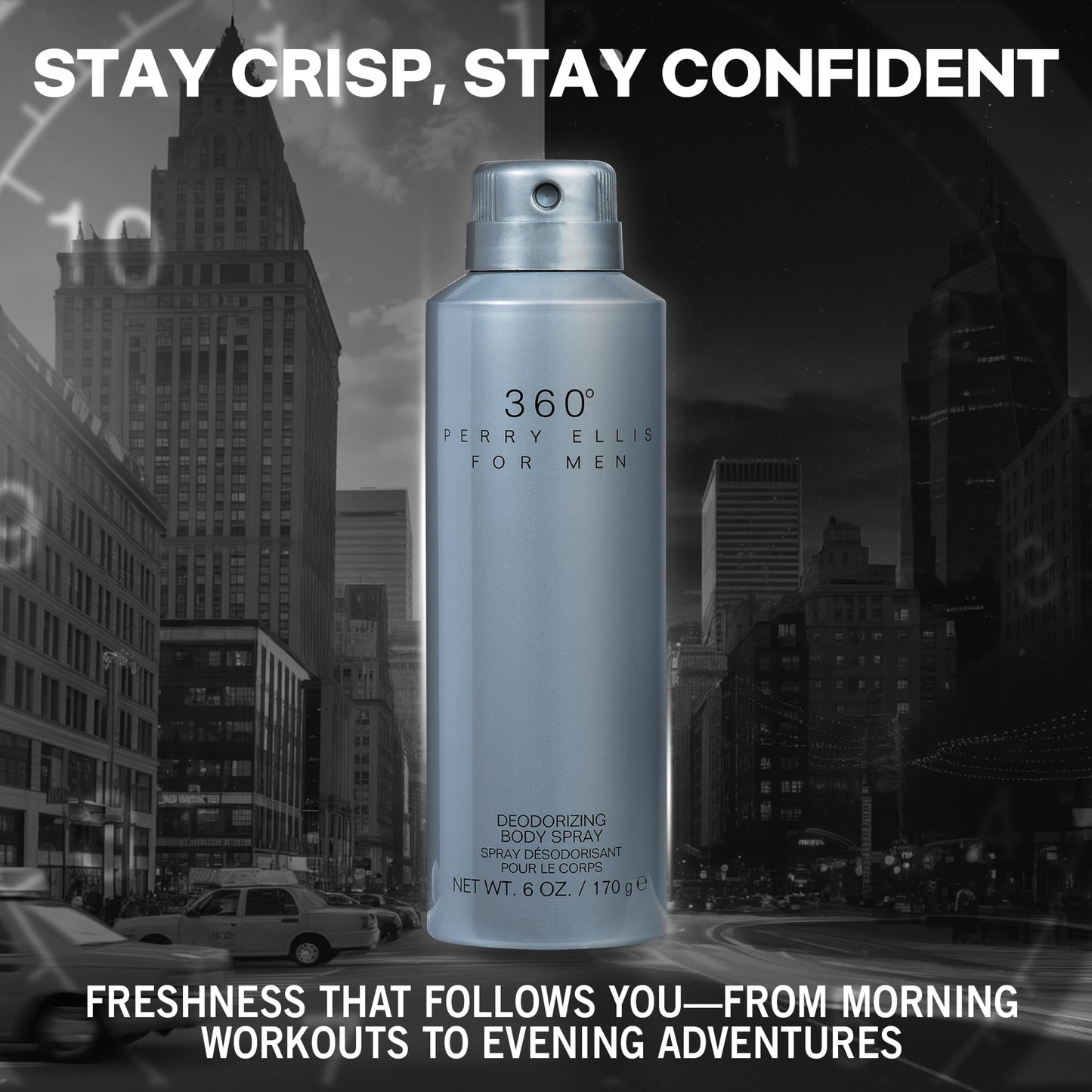 Perry Ellis 360° for Men 6 oz Body Spray