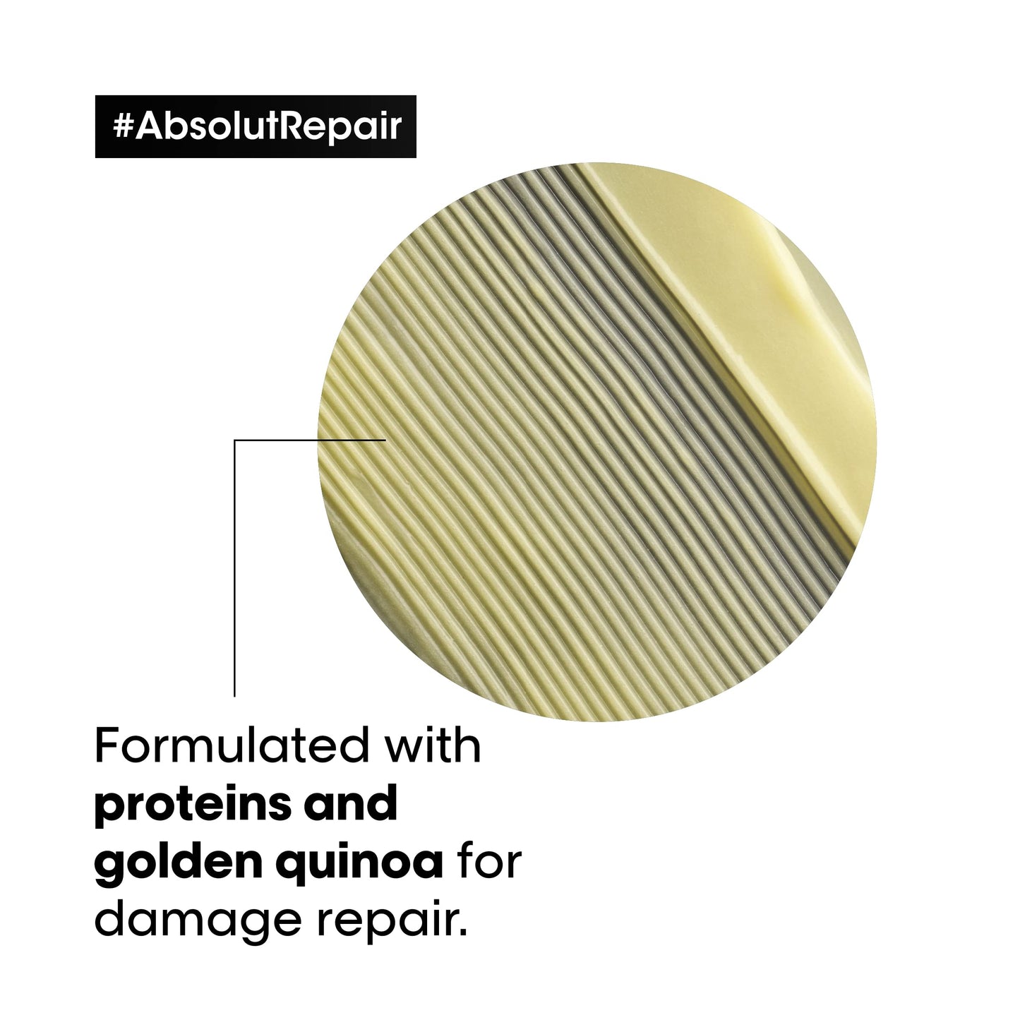 L'Oréal Professionnel Paris Absolut Repair Shampoo - Protein Hair Treatment, Repairs Damage & Provides Shine For Dry and Damaged Hair, With Quinoa & Proteins