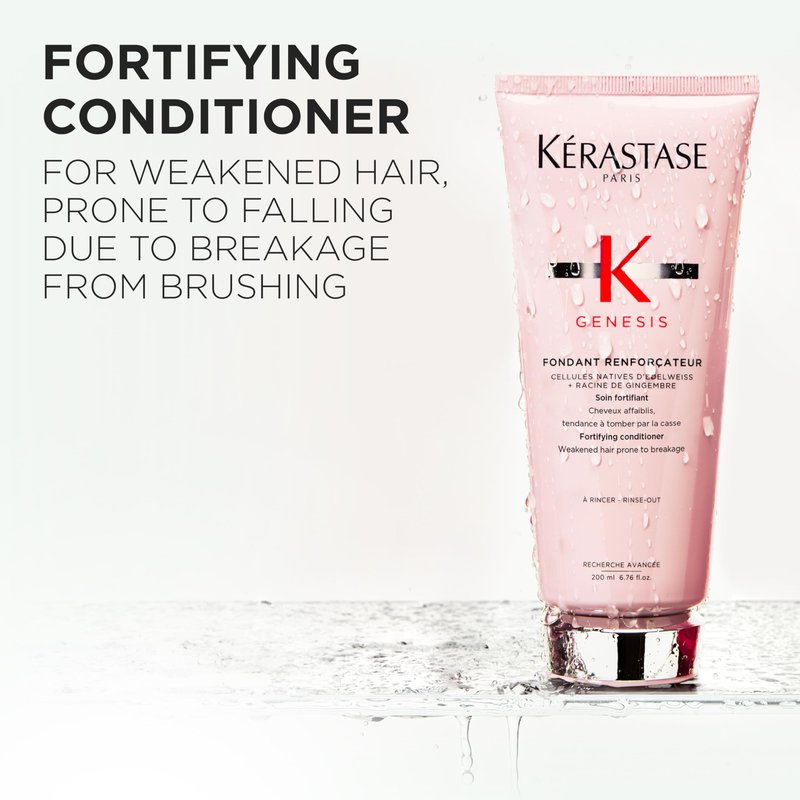 Kerastase Genesis Strengthening Fondant Renforcateur Conditioner - For Weak or Damaged Hair, Detangles & Hydrates, For Normal to Dry Hair