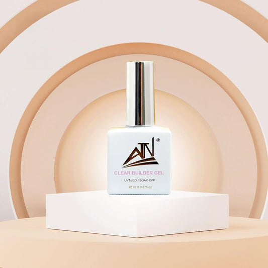 GEL - ATN Builder Gel Bottle 20ml - Clear | Strong & Durable Nail Extension Gel | LED/UV Curing | Professional-Grade Formula