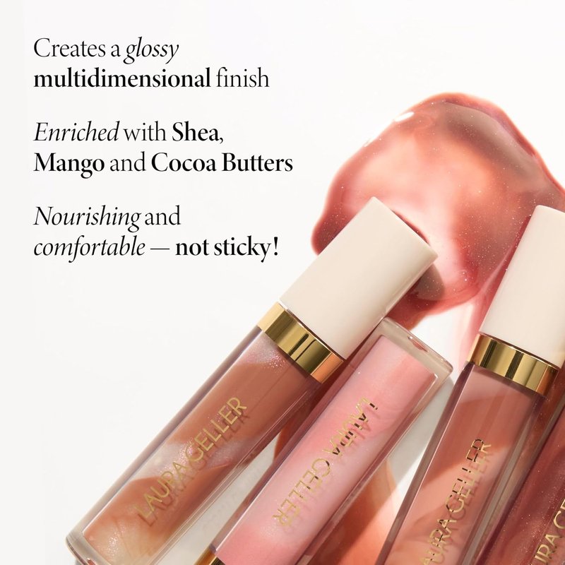 Laura Geller Italian Marble Lip Tint - Moisturizing Gloss with Shea, Mango & Cocoa Butters | 04 Old Fashioned