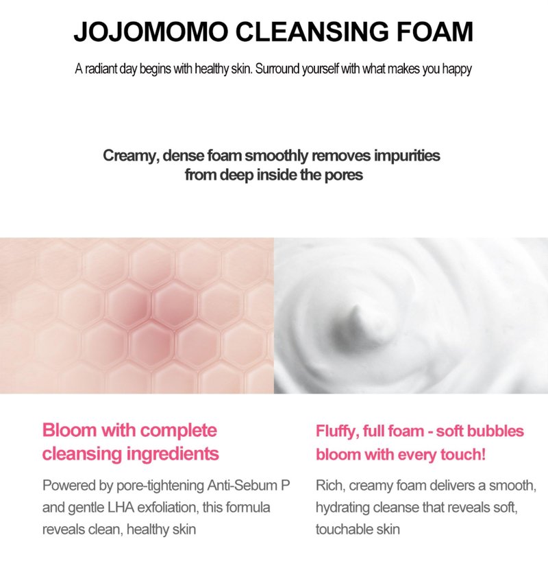Cleansing Foam, 150ml – Gentle K-Beauty face wash for daily makeup removal. Hydrates and deeply cleanses skin. Non-irritating, Made in Korea.