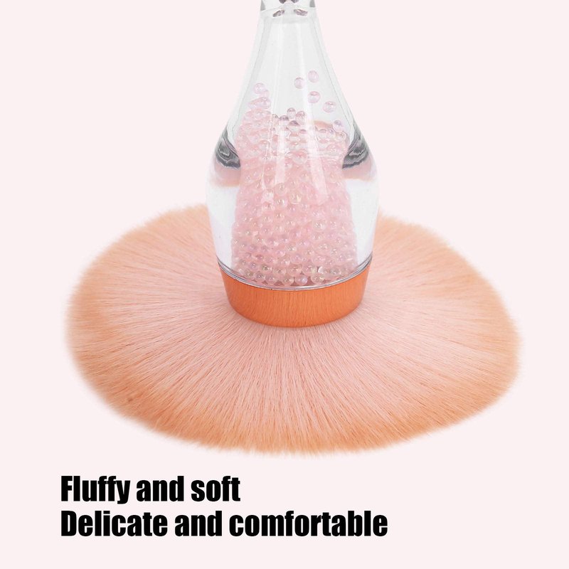 Nail Dust Cleaning Brush, Soft Nail Arts Makeup, Nail Art Powder Remover Brush, Makeup Blush Brushes Not Fall Off, Not Fade with Attracting Appearance and Shape