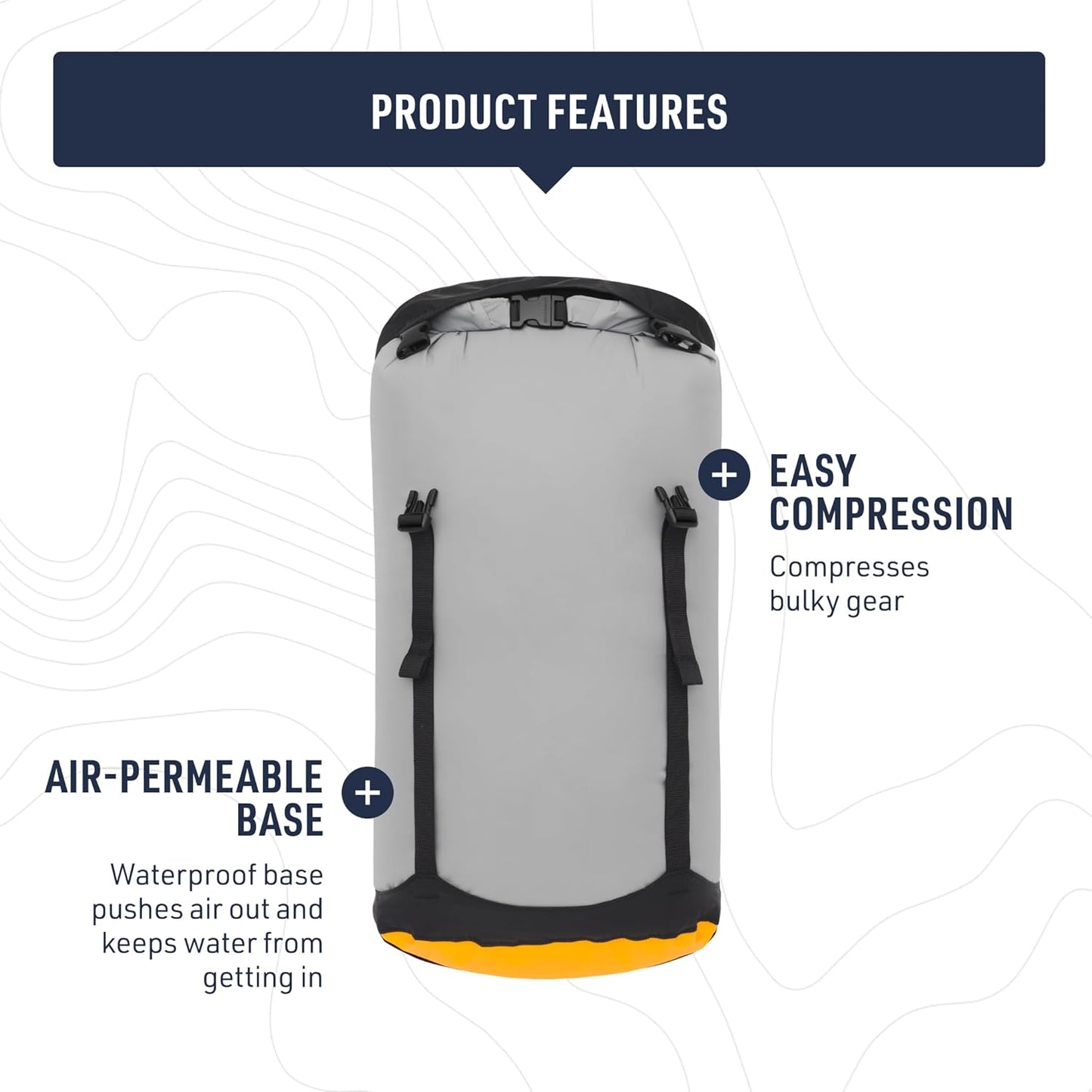 eVac Compression Dry Bag - Waterproof Compression Sack for Travel | Lightweight & Durable