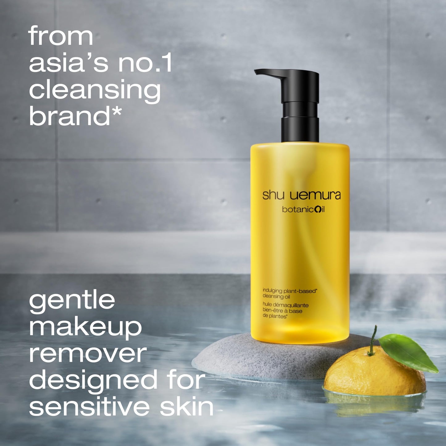 Shu Uemura Botanicoil Indulging Cleansing Oil, Makeup Remover and Facial Cleanser Infused with Plant Extracts, Suitable for Sensitive Skin, 5.07 Fl. Oz.