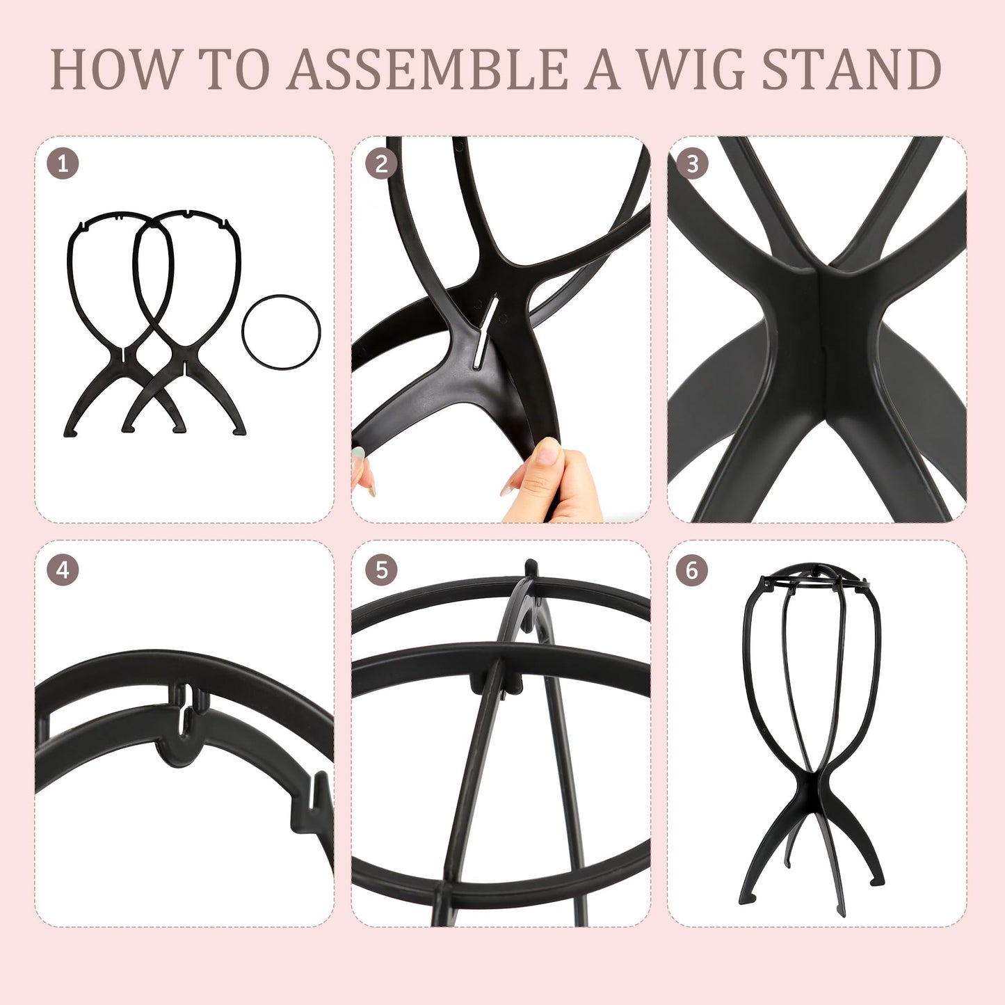 Wig Stand with Head 22 Inch Canvas Mannequin Head Set, 61'' Adjustable Tripod Wig Head Stand for Wig Making, Styling, Braiding, Professional Wig Mannequin Head Kit with T Pins, Wig Caps & Tools