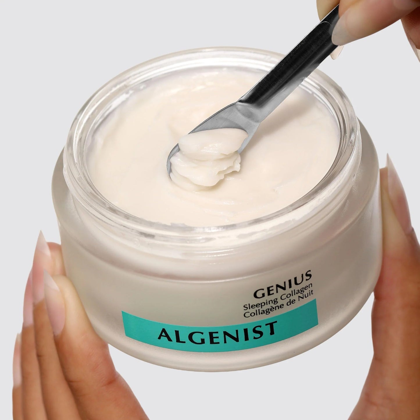 Algenist GENIUS Sleeping Collagen Night Cream - Overnight Biomimetic Collagen Facial Moisturizer with Alguronic Acid, Ceramides and Microalgae Oil - Rich Buttery Face Cream for Smooth Dewy Skin (2 Oz)