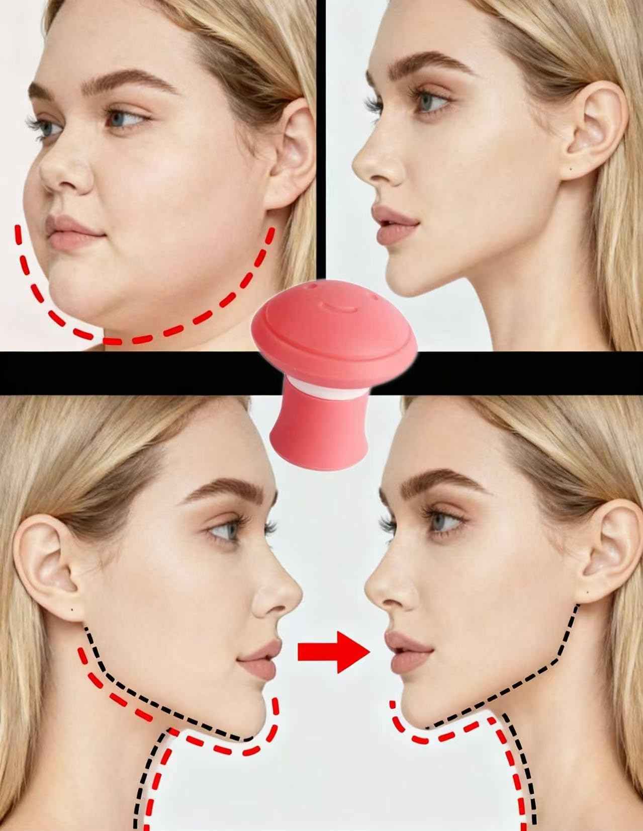 Jaw Exerciser,Double Chin Reducer,Facial Yoga for Skin Tighten Firm,Face Exerciser& Jawline Shaper, Jaw Trainer,Facial and Neck Exercise for Women and Men,Double Chin Breathing Exercise Device (Three)