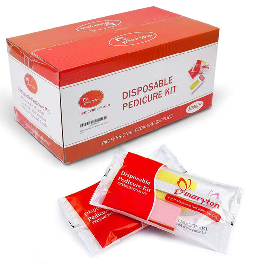 Maryton Disposable Pedicure Kit, for Professional Salons, 100 Set