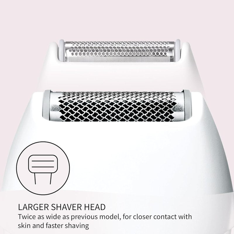Panasonic Bikini Trimmer & Shaver for Women - 4 Attachments for Gentle Grooming | Wet/Dry Use, Battery-Operated