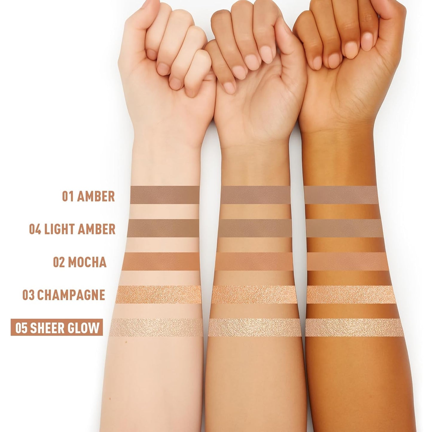 Cool Toned Contour Stick - Creamy Blendable Formula for Natural Face Sculpting | Fair/Light Skin, 01 Amber