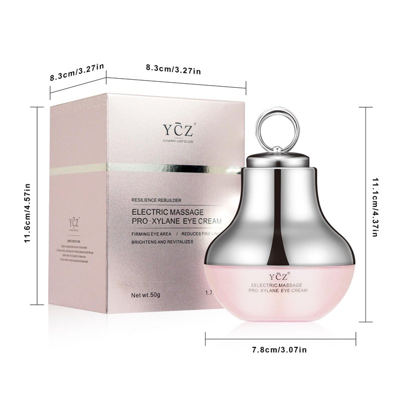 Ycz Electric Massage Eye Cream, 2-In-1 Firming Eye Moisturizer for Under Eye Care, Targets Dark Circles and Fine Lines, Deep Hydration Soothes Eye Fatigue, Suitable Lightweight Texture for Daily Use