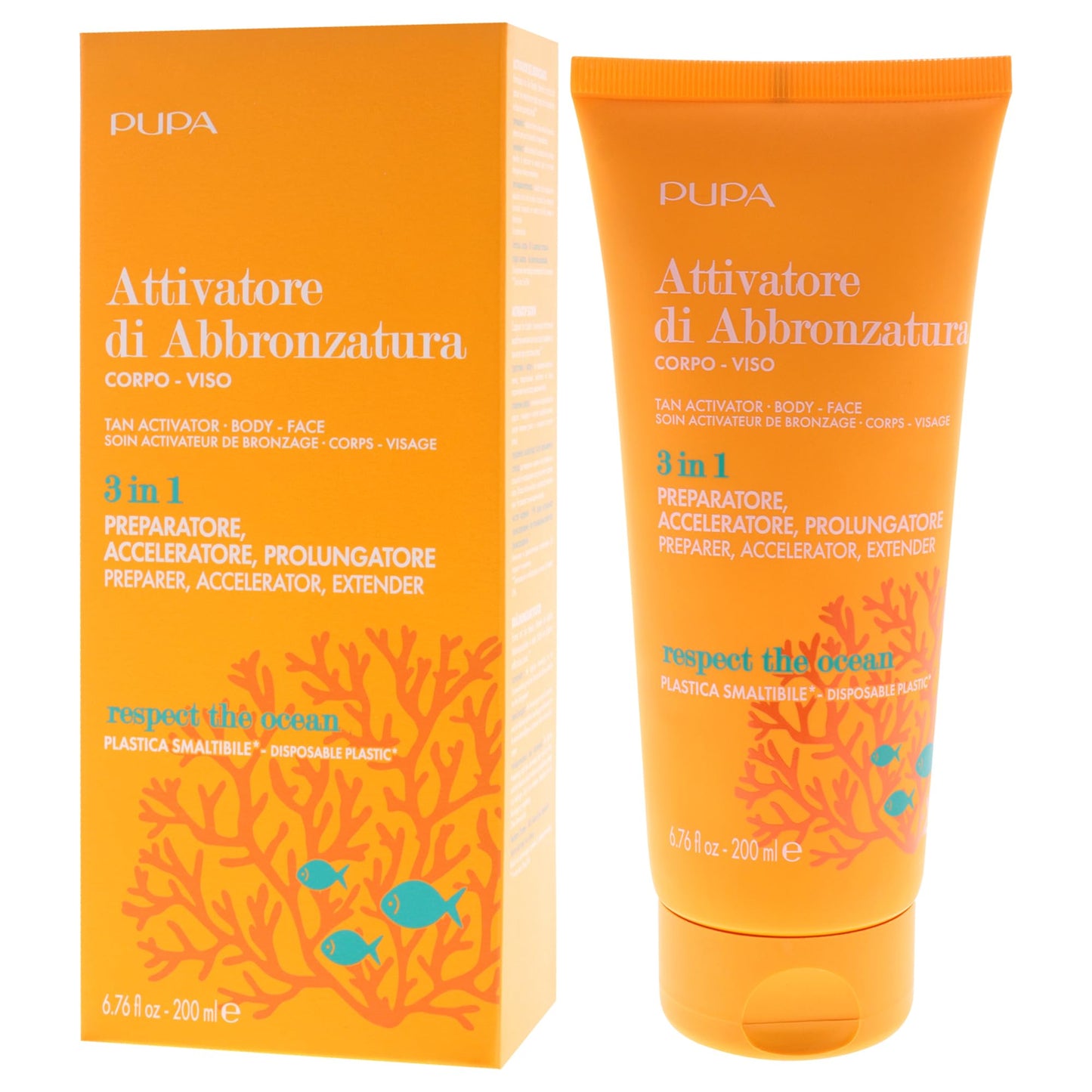 Tan Activator Body Face 3-In-1 by Pupa Milano for Women - 6.76 oz Bronzer