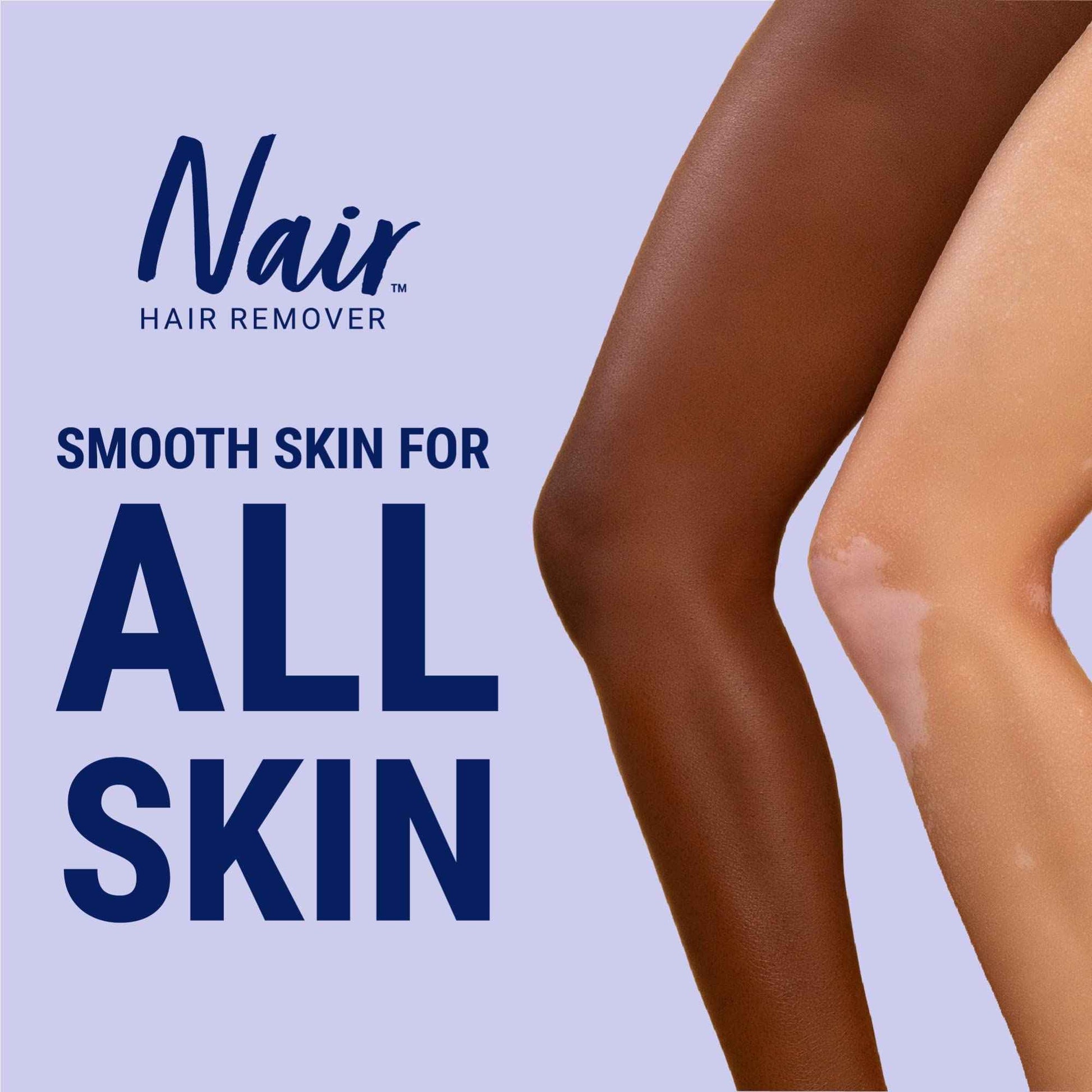 Nair Glide On Hair Removal Cream, Arm, Leg, and Bikini Hair Remover, Depilatory Cream, 3.3 Oz Stick (Pack of 2)