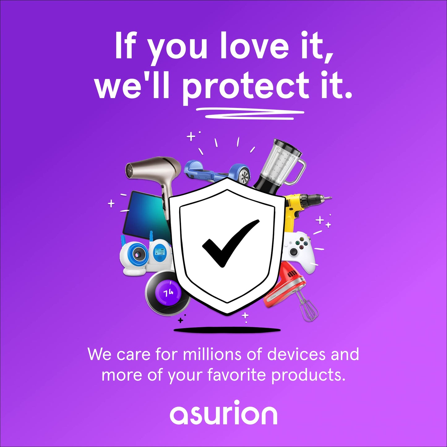 ASURION 3 Year Personal Care Protection Plan ($60 - $69.99)