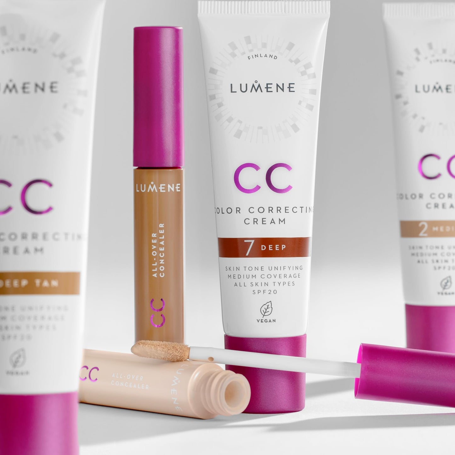 Lumene CC All-Over Hydrating Concealer Medium Coverage - 2 Medium 0.3 fl oz