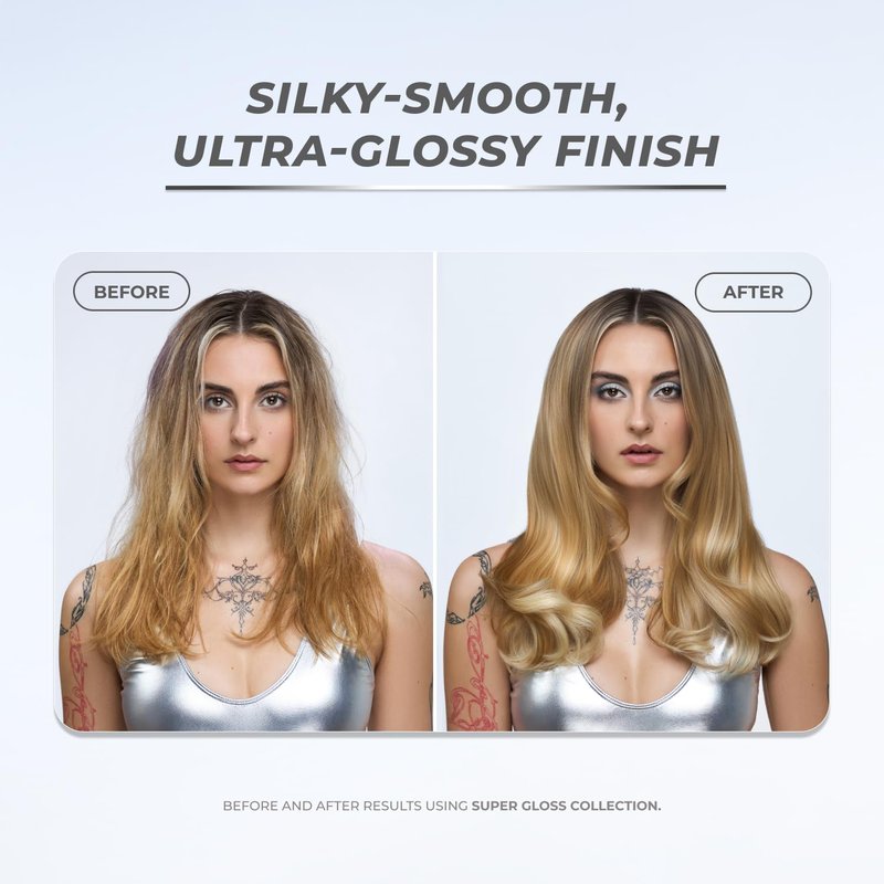 XMONDO Hair Super Gloss Leave-In Conditioning Mist – Weightless Shine, Frizz-Free Finish | Hydrates + Protects from Heat & UV